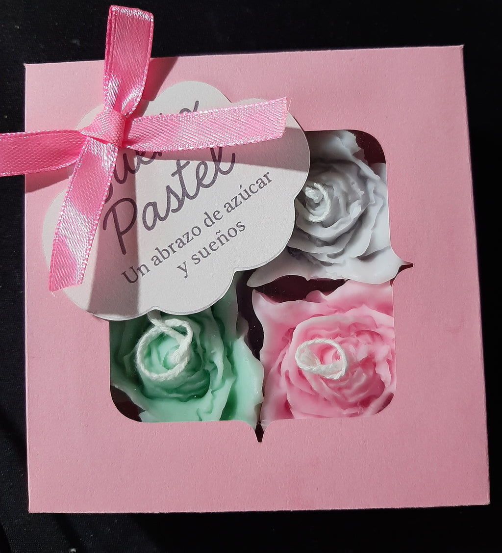 Caja Sueño Pastel – Regalo Artesanal con Velas Decorativas