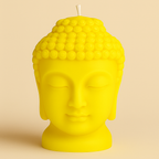 Vela Buda Grande Artesanal en Cera de Soja – Decoración Zen y Espiritual