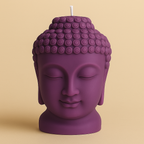 Vela Buda Grande Artesanal en Cera de Soja – Decoración Zen y Espiritual