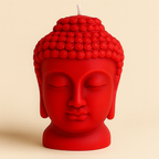 Vela Buda Grande Artesanal en Cera de Soja – Decoración Zen y Espiritual