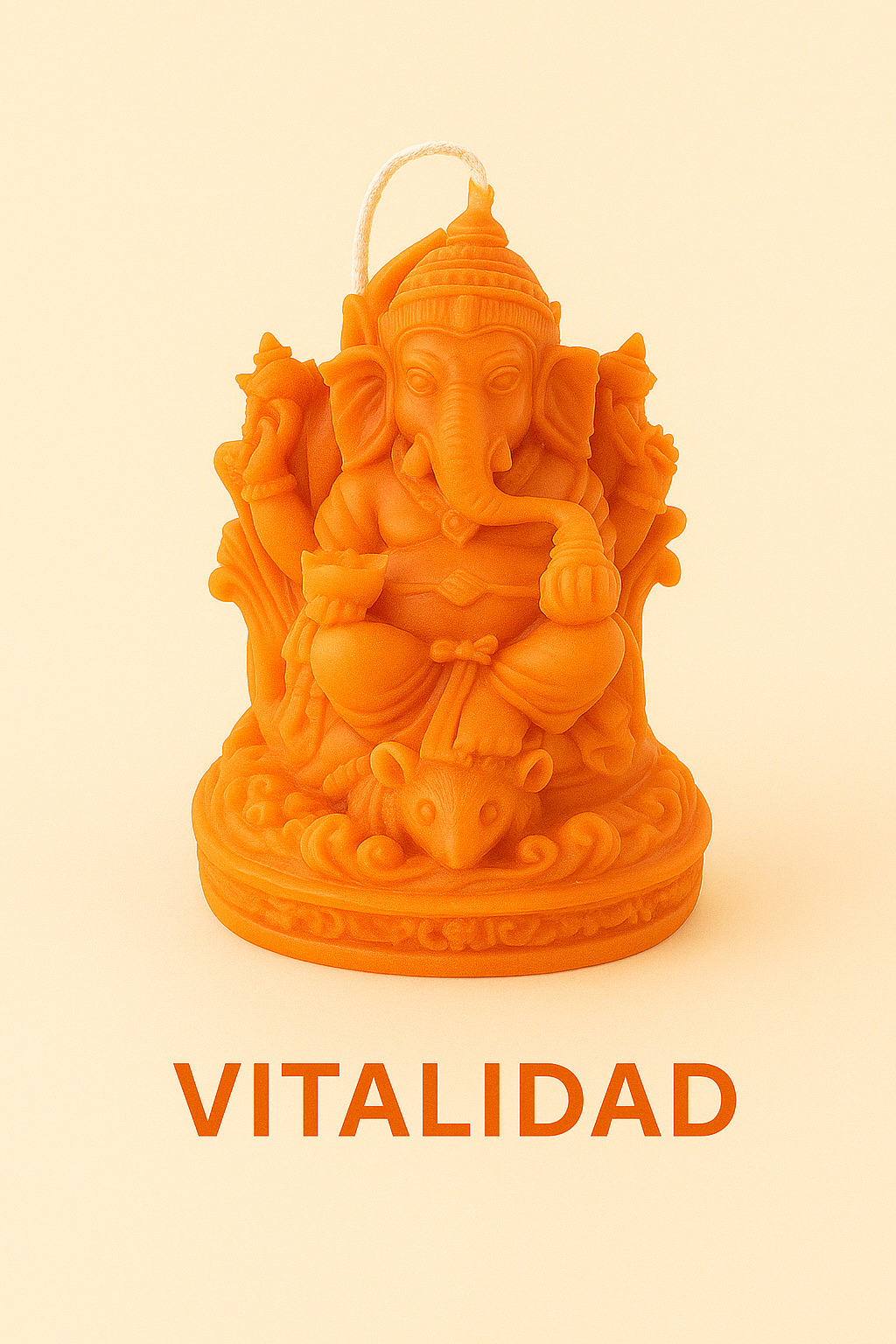 Vela Ganesh Detallada – Energía, Abundancia y Protección
