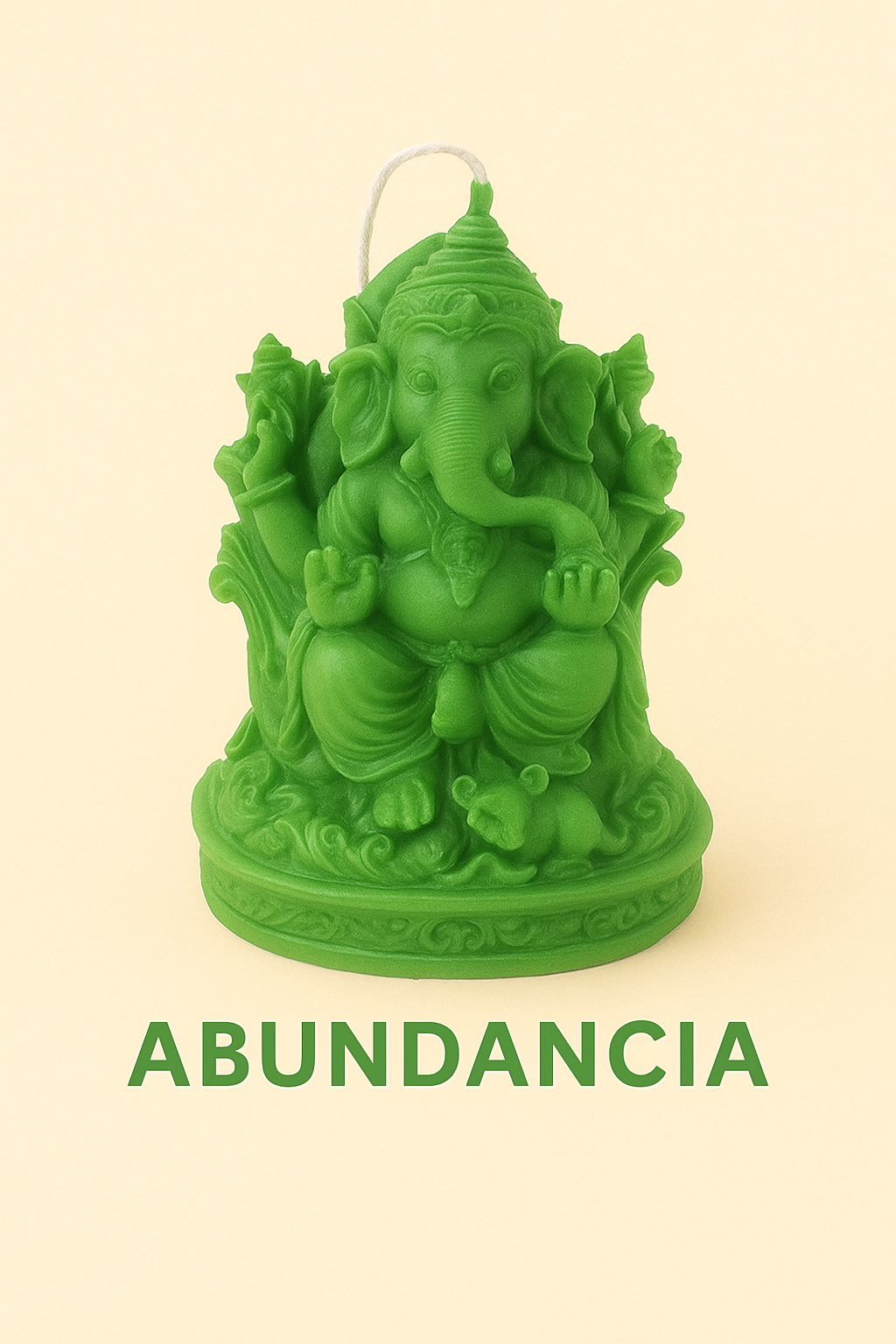 Vela Ganesh Detallada – Energía, Abundancia y Protección