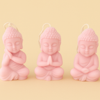 Pack of 3 Mini Buddhas – Zen Decoration and Spiritual Energy