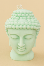 Vela Buda Grande Artesanal en Cera de Soja – Decoración Zen y Espiritual