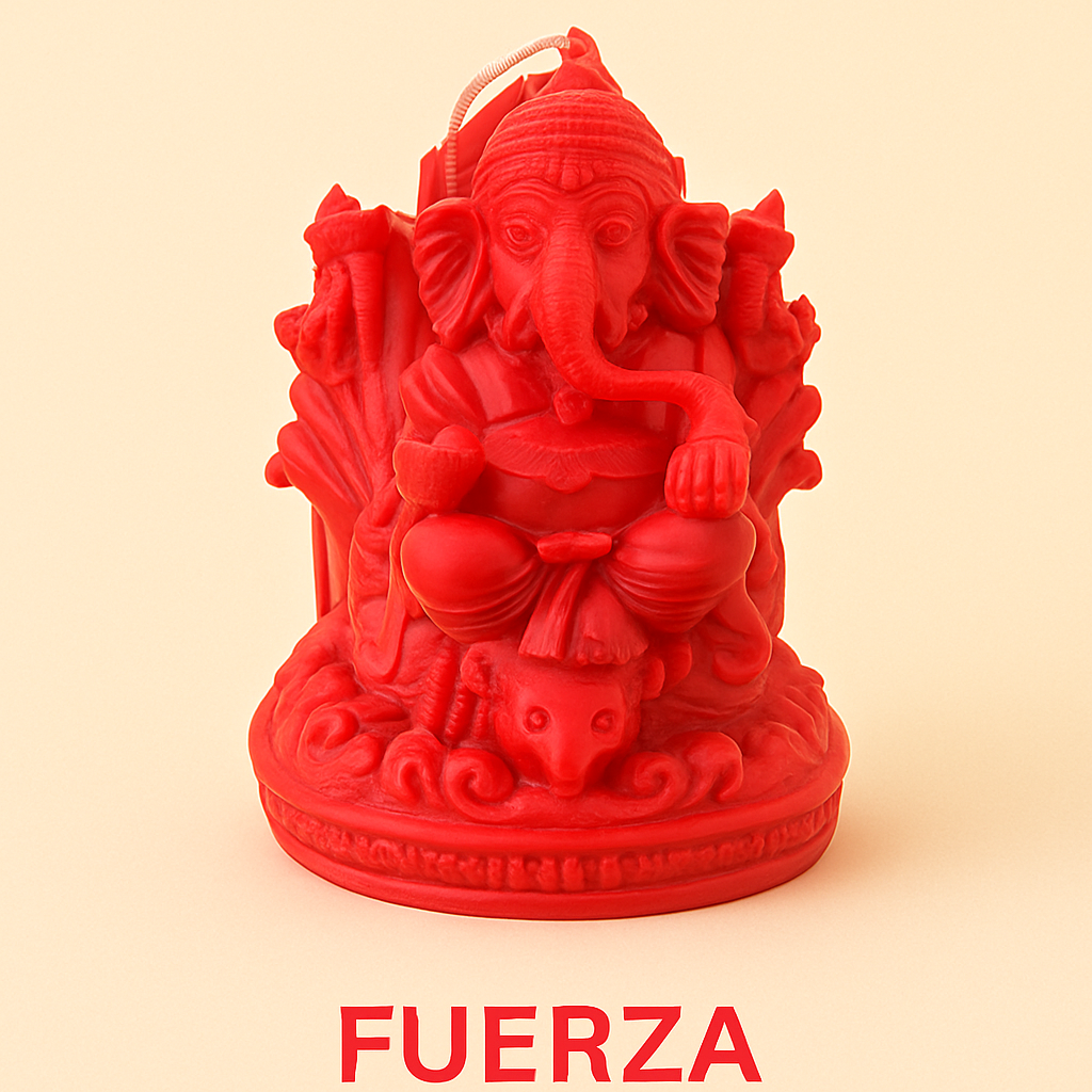 Vela Ganesh Detallada – Energía, Abundancia y Protección