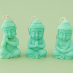 Pack of 3 Mini Buddhas – Zen Decoration and Spiritual Energy